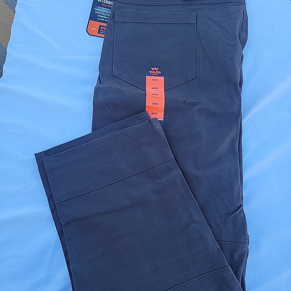 Walls Ditchdigger Work Pants. Brown. Double knee with cell pocket. Relaxed fit - Picture 4 of 8